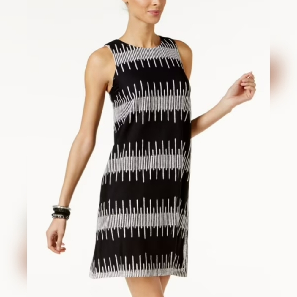 Alfani Woman’s Sleeveless Embroidered A-line Dress 24W